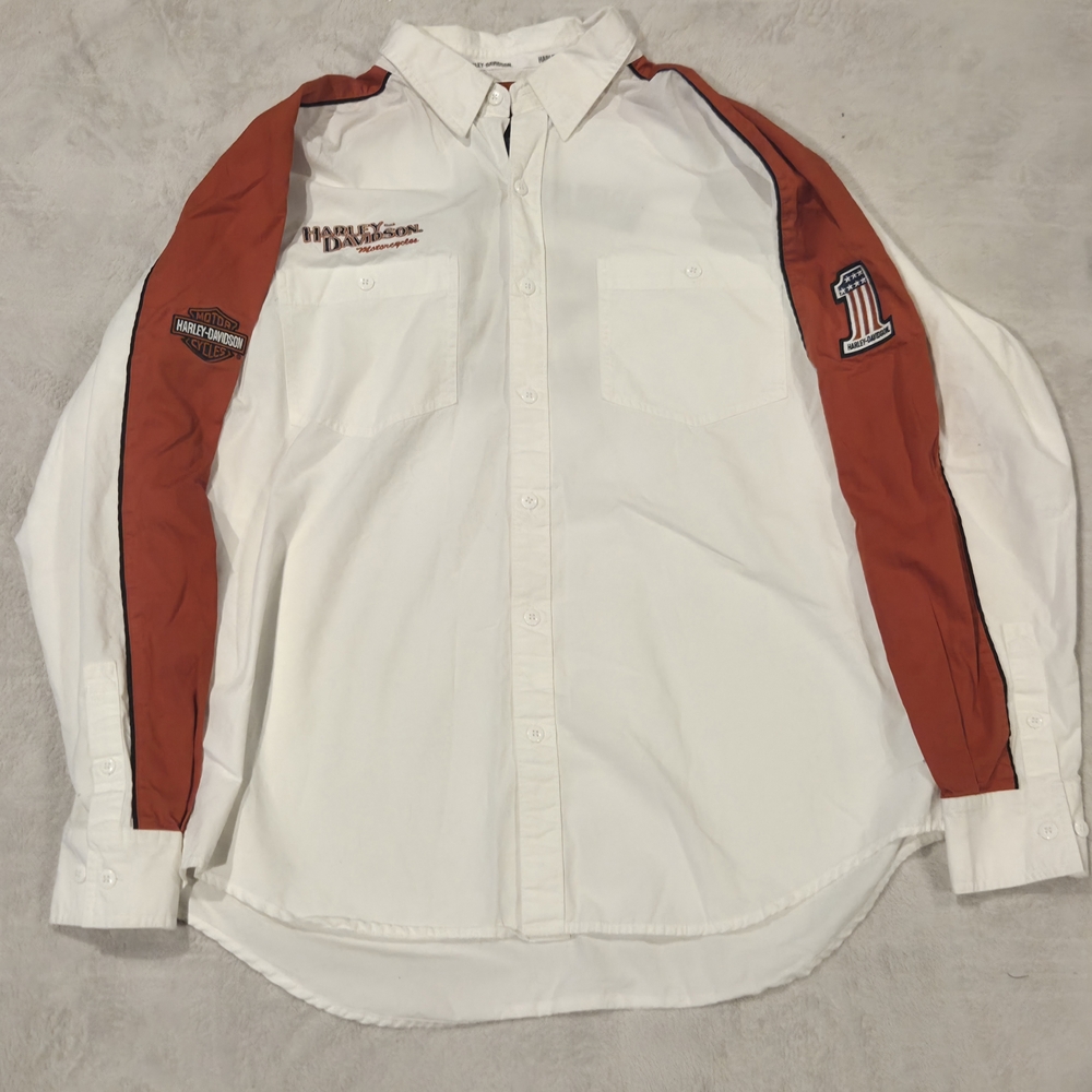 Harley-Davidson White and Red Jacket